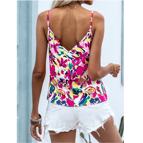 Floral Print Cami Top - Picture 3 of 6